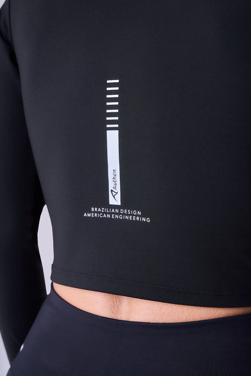 LONG SLEEVE CROPPED SIGNATURE SAMBA TEE