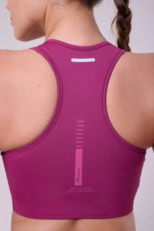 SIGNATURE SAMBA RACERBACK ZIP SPORTS BRA