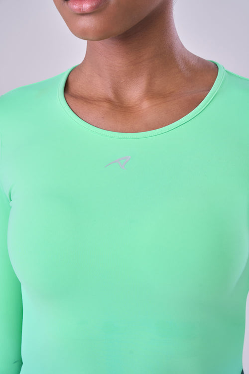 LONG SLEEVE CROPPED SIGNATURE SAMBA TEE