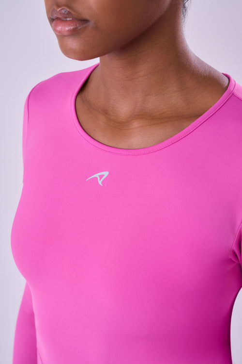 LONG SLEEVE CROPPED SIGNATURE SAMBA TEE