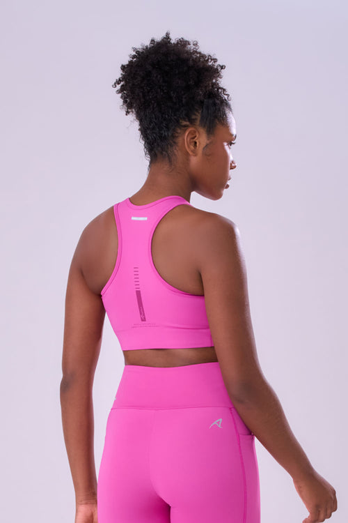SIGNATURE SAMBA RACERBACK ZIP SPORTS BRA