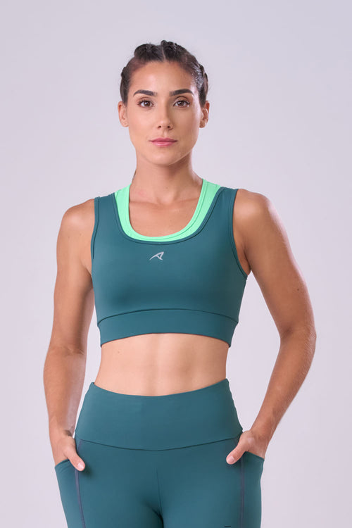 SIGNATURE SAMBA 2-IN-1 REVERSIBLE SPORTS BRA