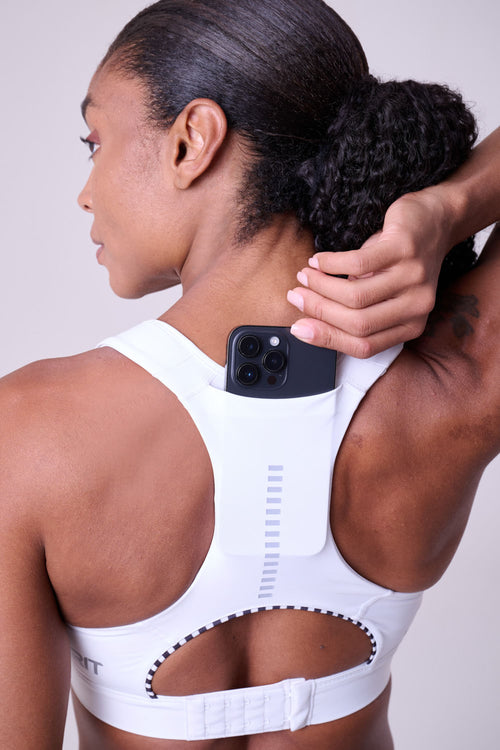 GRIT BOSSA AJUSTABLE 1 POCKET RACERBACK W/ ZIPPER SPORTS BRA
