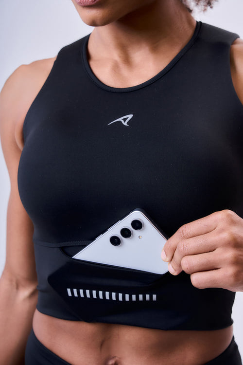 GRIT BOSSA CROP TOP WITH LARGE FRONT POCKET