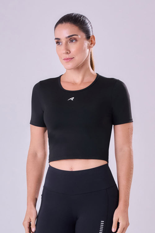 CROPPED SIGNATURE SAMBA T-SHIRT
