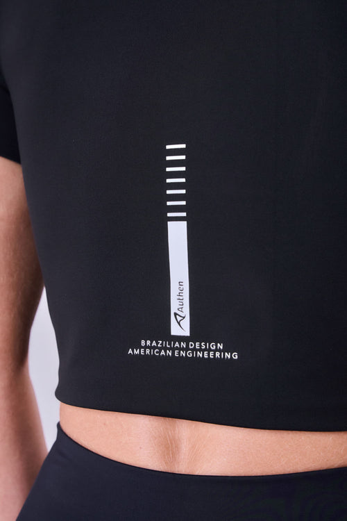 CROPPED SIGNATURE SAMBA T-SHIRT