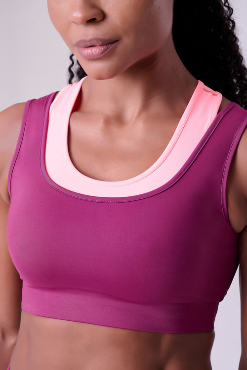 SIGNATURE SAMBA 2-IN-1 REVERSIBLE SPORTS BRA