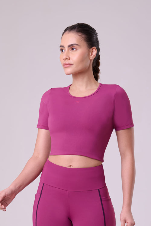 CROPPED SIGNATURE SAMBA T-SHIRT