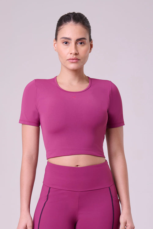 CROPPED SIGNATURE SAMBA T-SHIRT