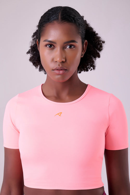 CROPPED SIGNATURE SAMBA T-SHIRT