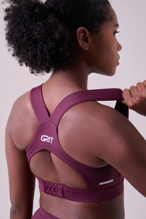 GRIT BOSSA AJUSTABLE RACERBACK WITH 1 POCKET SPORTS BRA