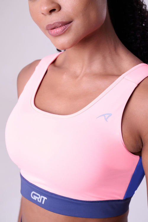 GRIT BOSSA ADJUSTABLE 1 POCKET TANKBACK SPORTS BRA