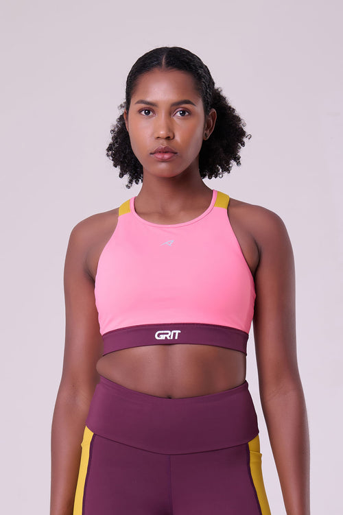 GRIT BOSSA ADJUSTABLE 1 POCKET RACERBACK SPORTS BRA