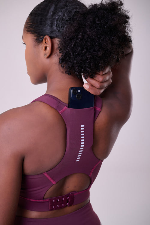 GRIT BOSSA ADJUSTABLE 1 POCKET RACERBACK SPORTS BRA