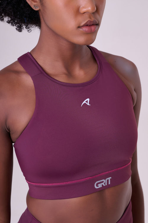 GRIT BOSSA ADJUSTABLE 1 POCKET RACERBACK SPORTS BRA