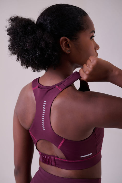 GRIT BOSSA ADJUSTABLE 1 POCKET RACERBACK SPORTS BRA