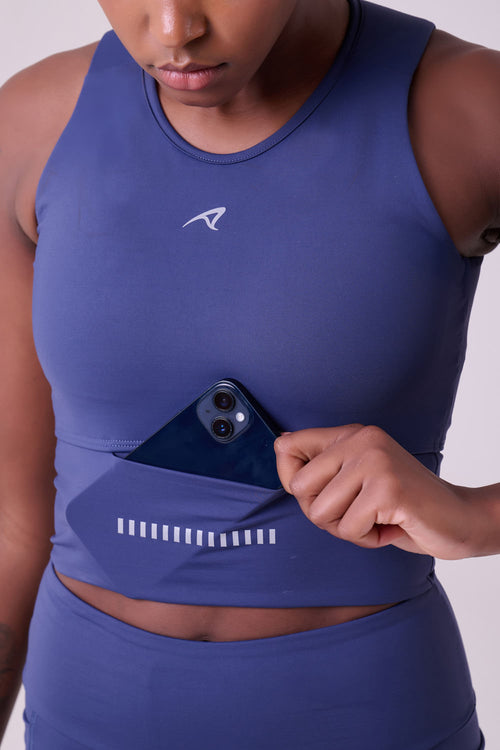 GRIT BOSSA CROP TOP WITH LARGE FRONT POCKET