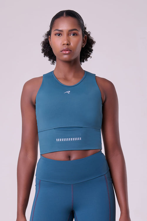 GRIT BOSSA CROP TOP WITH LARGE FRONT POCKET