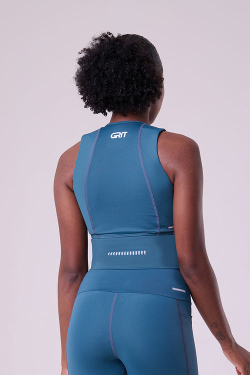 GRIT BOSSA CROP TOP WITH LARGE FRONT POCKET