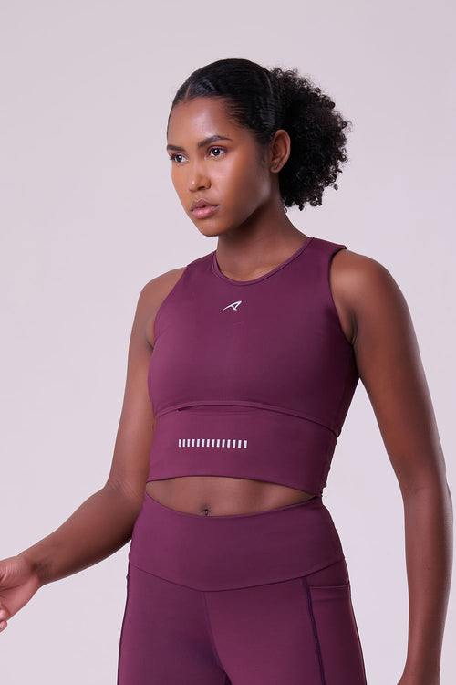 GRIT BOSSA CROP TOP WITH LARGE FRONT POCKET