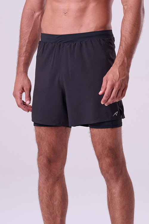 GRIT BOSSA 3-POCKET 5" SHORTS WITH INNER TIGHTS MEN