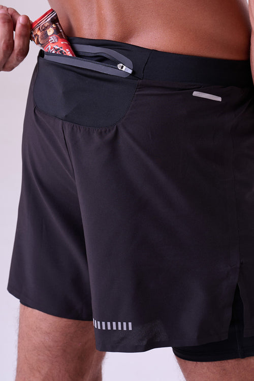 GRIT BOSSA 3-POCKET 5" SHORTS WITH INNER TIGHTS MEN