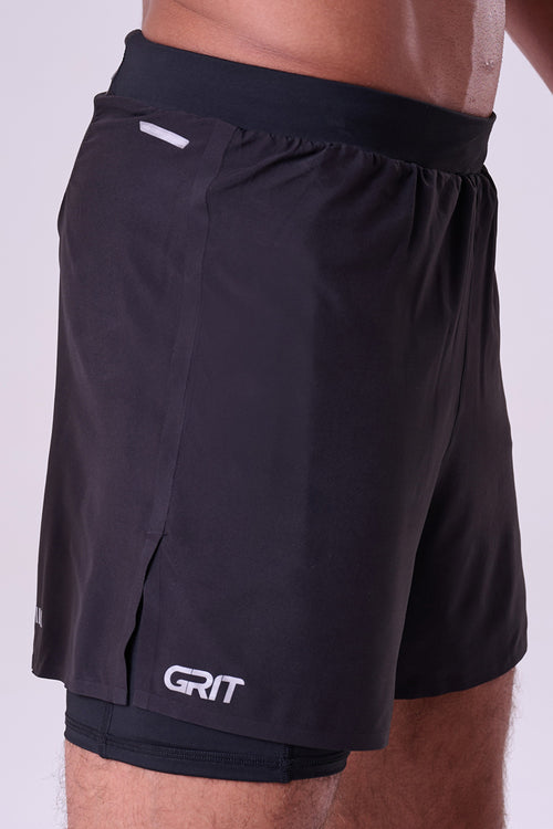 GRIT BOSSA 3-POCKET 5" SHORTS WITH INNER TIGHTS MEN