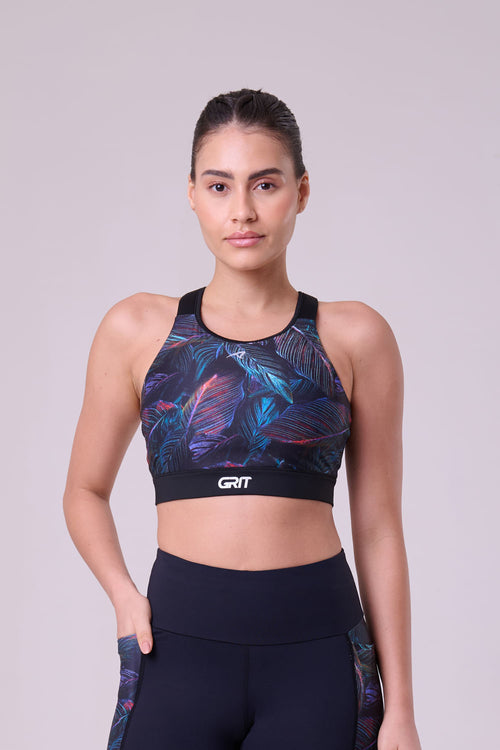 GRIT BOSSA ADJUSTABLE 1 POCKET RACERBACK SPORTS BRA
