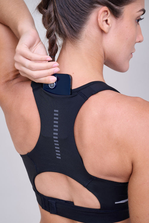 GRIT BOSSA ADJUSTABLE 1 POCKET RACERBACK SPORTS BRA