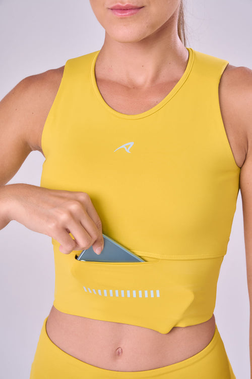 GRIT BOSSA CROP TOP WITH LARGE FRONT POCKET