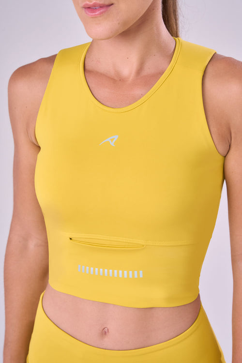 GRIT BOSSA CROP TOP WITH LARGE FRONT POCKET