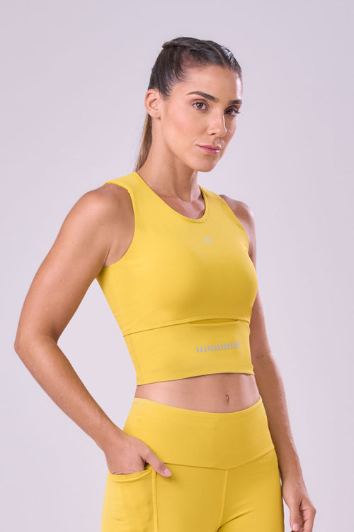 GRIT BOSSA CROP TOP WITH LARGE FRONT POCKET