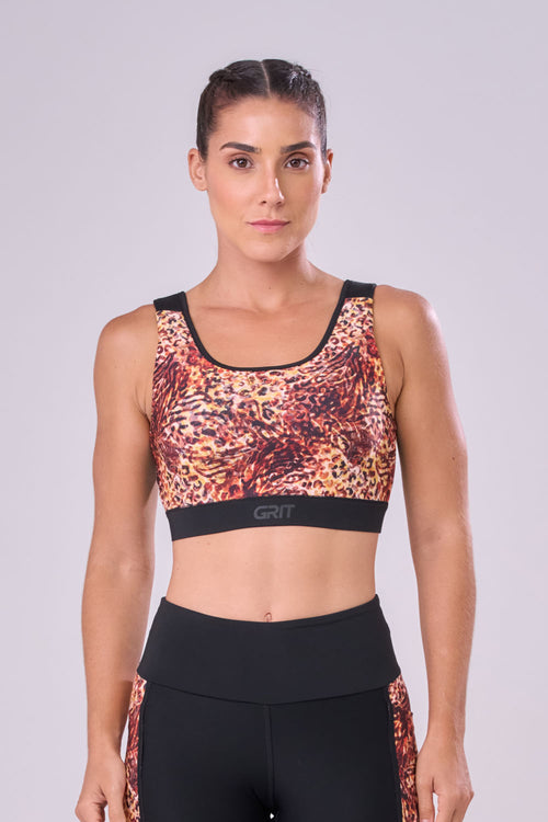 GRIT BOSSA ADJUSTABLE 1 POCKET TANKBACK SPORTS BRA