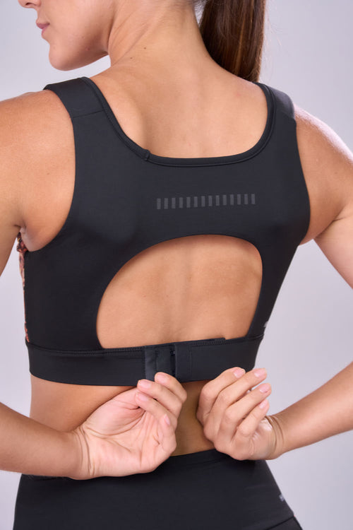 GRIT BOSSA ADJUSTABLE 1 POCKET TANKBACK SPORTS BRA