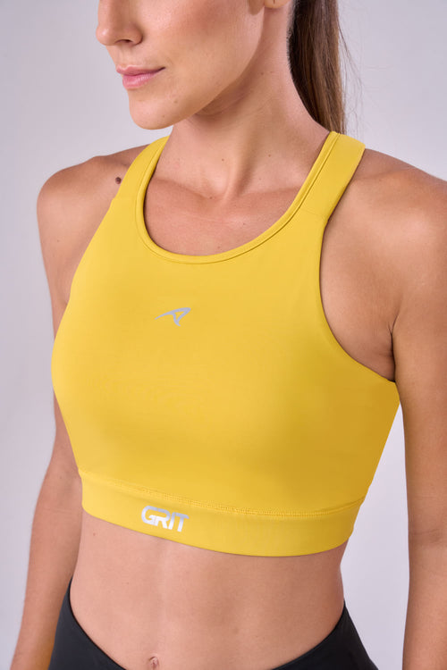 GRIT BOSSA ADJUSTABLE 1 POCKET RACERBACK SPORTS BRA