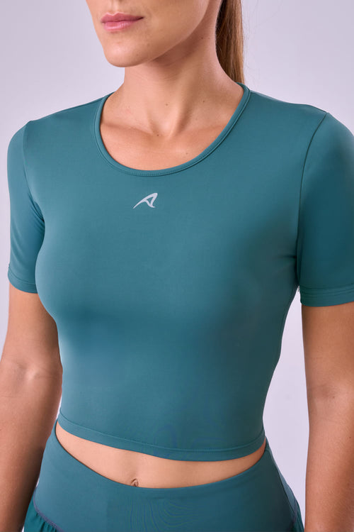 CROPPED SIGNATURE SAMBA T-SHIRT