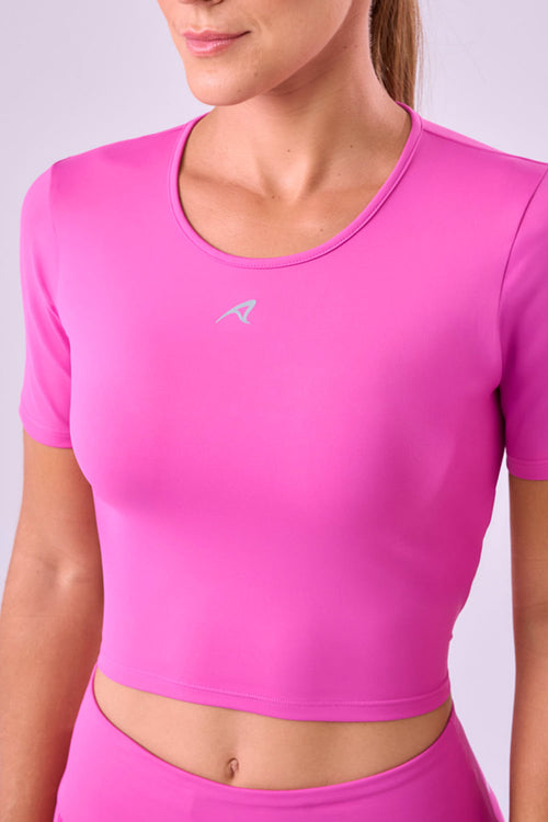 CROPPED SIGNATURE SAMBA T-SHIRT