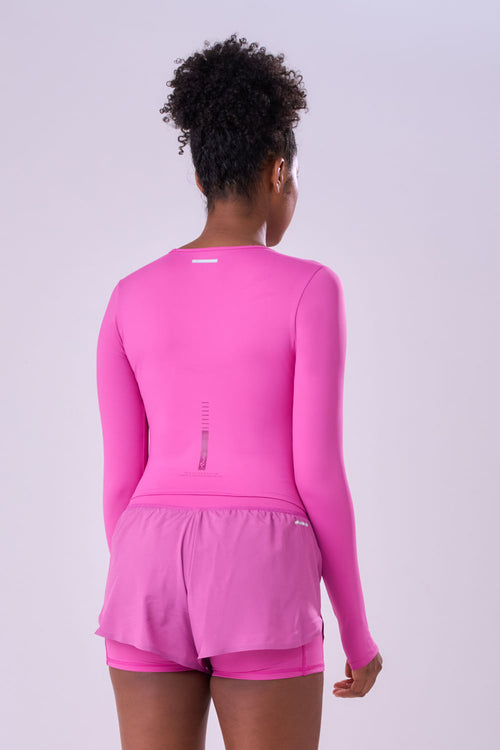 LONG SLEEVE CROPPED SIGNATURE SAMBA TEE
