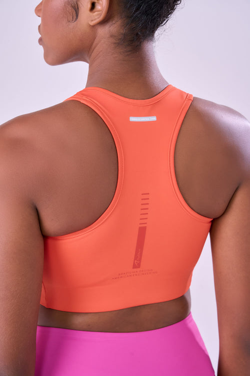 SIGNATURE SAMBA RACERBACK ZIP SPORTS BRA