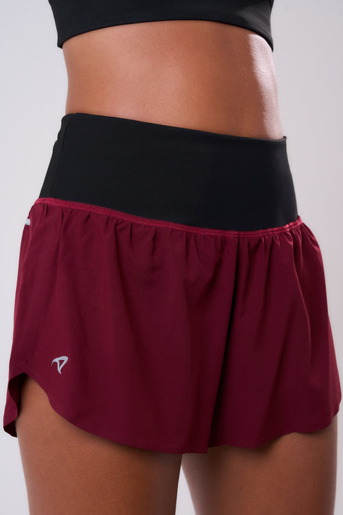 SPRINT GINGA ULTRALIGHT 3" SHORTS WITH BAMBOO LINER, 2 POCKETS & POWER WAISTBAND WITH ZIPPERBONDED SEAMS