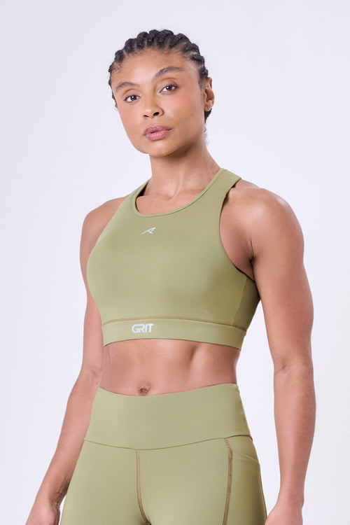 GRIT BOSSA ADJUSTABLE 1 POCKET RACERBACK SPORTS BRA