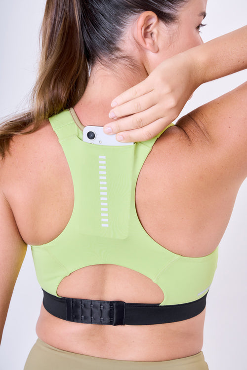 GRIT BOSSA ADJUSTABLE 1 POCKET RACERBACK SPORTS BRA