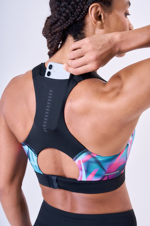 GRIT BOSSA ADJUSTABLE 1 POCKET RACERBACK SPORTS BRA