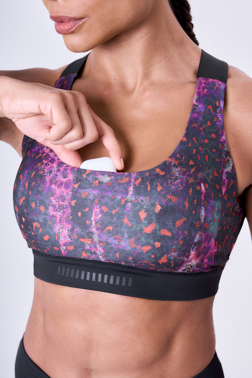 GRIT BOSSA AJUSTABLE RACERBACK WITH 1 POCKET SPORTS BRA