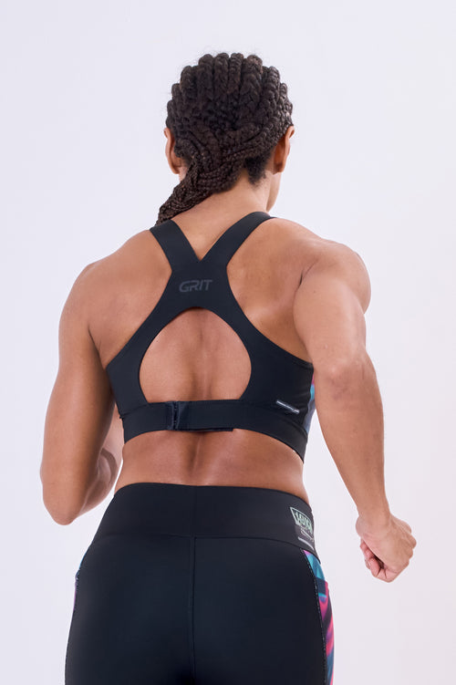 GRIT BOSSA AJUSTABLE RACERBACK WITH 1 POCKET SPORTS BRA