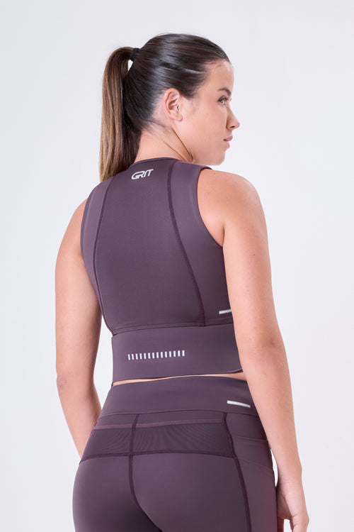 GRIT BOSSA CROP TOP WITH LARGE FRONT POCKET