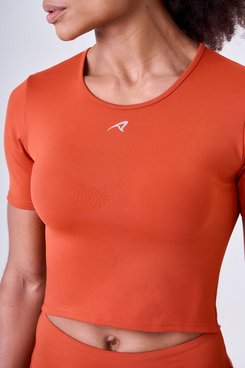 CROPPED SIGNATURE SAMBA T-SHIRT