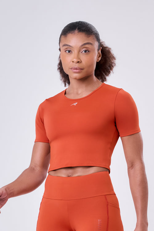 CROPPED SIGNATURE SAMBA T-SHIRT