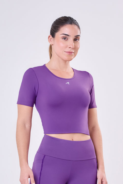 CROPPED SIGNATURE SAMBA T-SHIRT