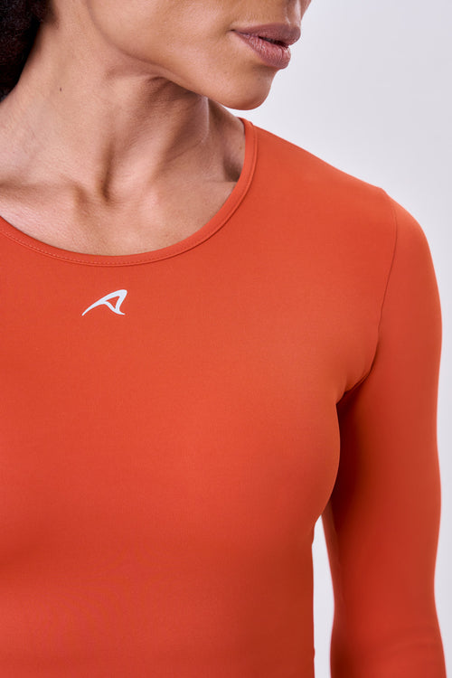 LONG SLEEVE CROPPED SIGNATURE SAMBA TEE